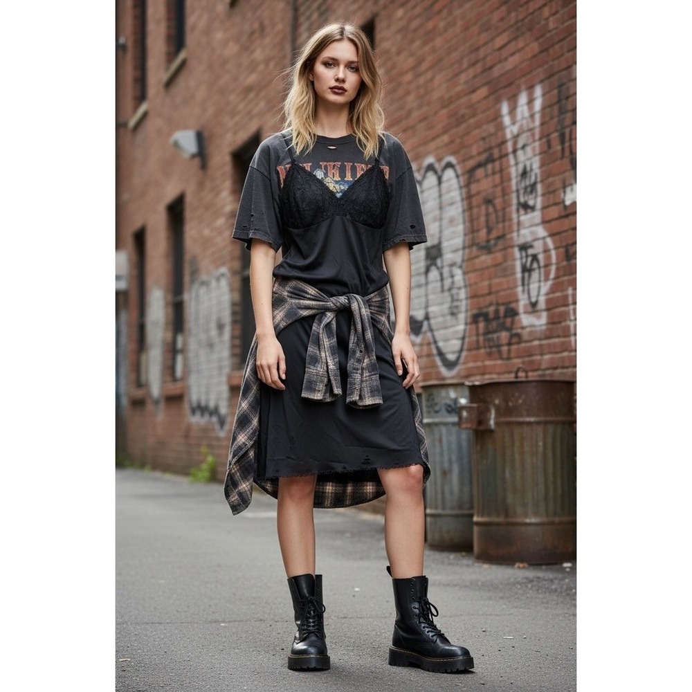 "Vanity Fair" Vintage Black Slip,Dark Fairy,Sexy Dark Romantic SZ 38 PLZ READ!